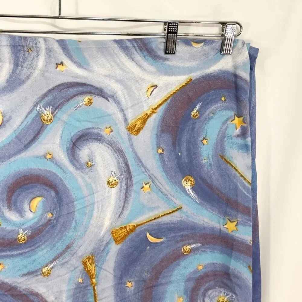 Harry Potter Twin Flat Sheet‎ Vintage 2000 Y2K Quidditch Chamber of Secrets